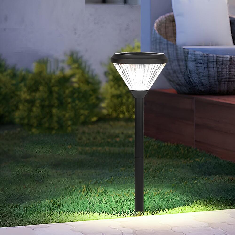 Pathway Light Solar LED Outdoor Waterproof Aluminum Garden Walkway Lighting 27.6 Inch