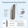 Rechargeable Bluetooth Hearing Aids for Seniors with App Control & 4 Sound Modes