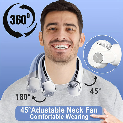 Portable Neck Fan With 45° Adjustable Wind Directions