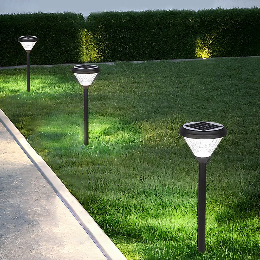 Pathway Light Solar LED Outdoor Waterproof Aluminum Garden Walkway Lighting 27.6 Inch