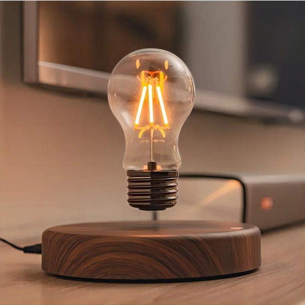 Magnetic Levitation Lamp with Floating LED Bulb, Tri-Color Touch Control Desk Light for Home Office Decoration