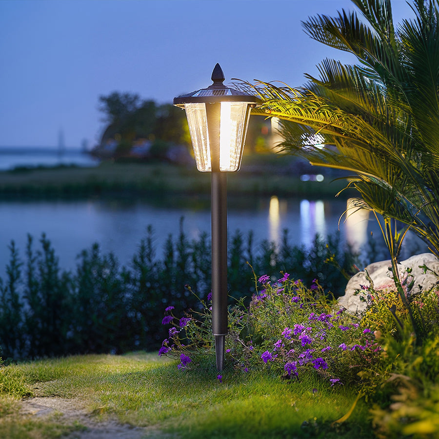 Pathway Light Solar LED Outdoor Waterproof Garden Lawn Stake Lighting Adjustable Height