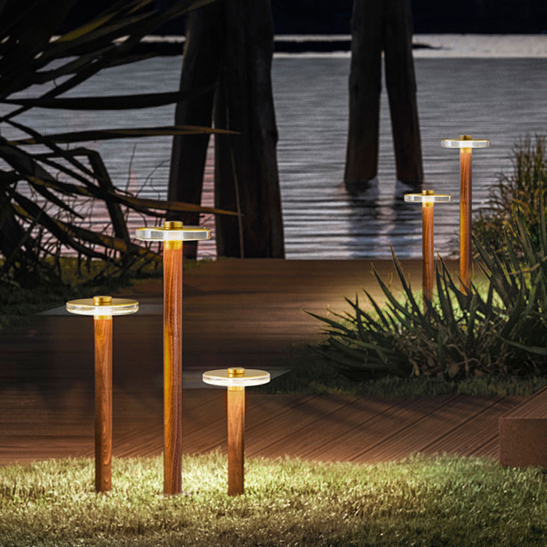 Modern Gold LED Pathway Lights Waterproof Landscape Lighting