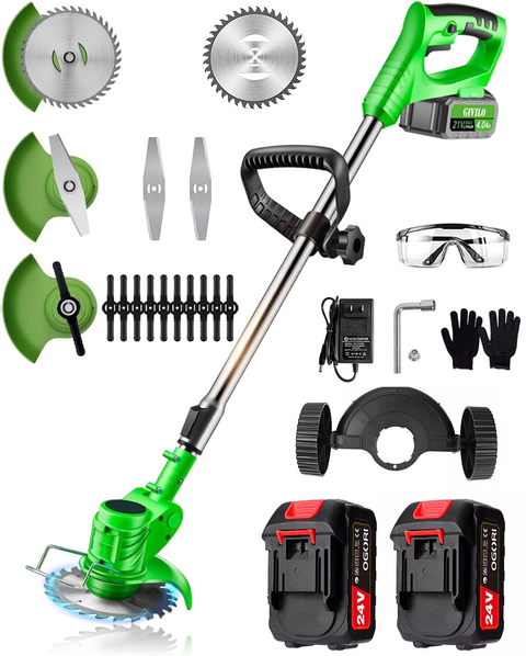 24v Powerful Electric Battery Operated Cordless Grass Trimmer