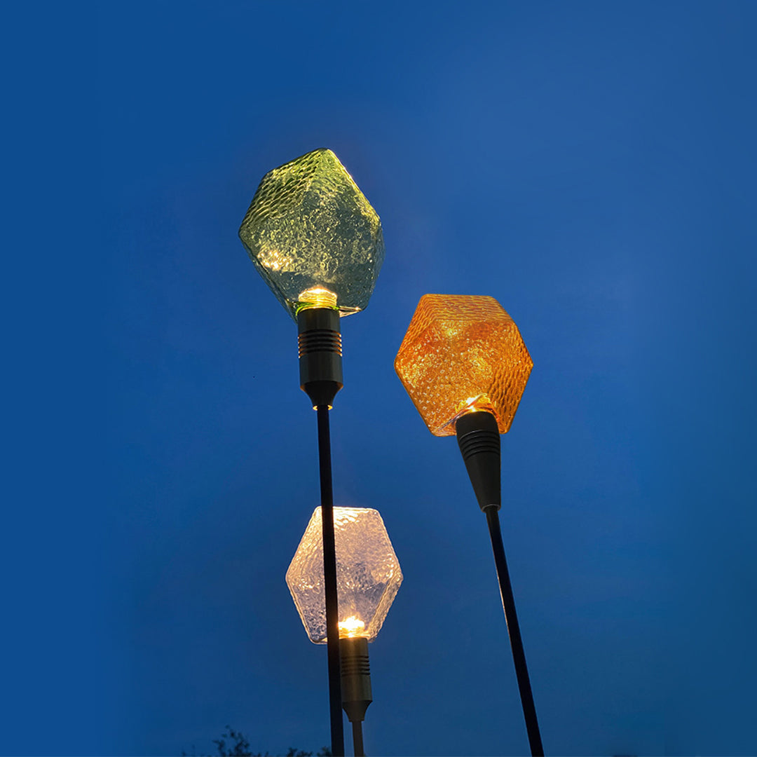 Landscape Pathway Lights Diamond Glass LED Garden Path Lights