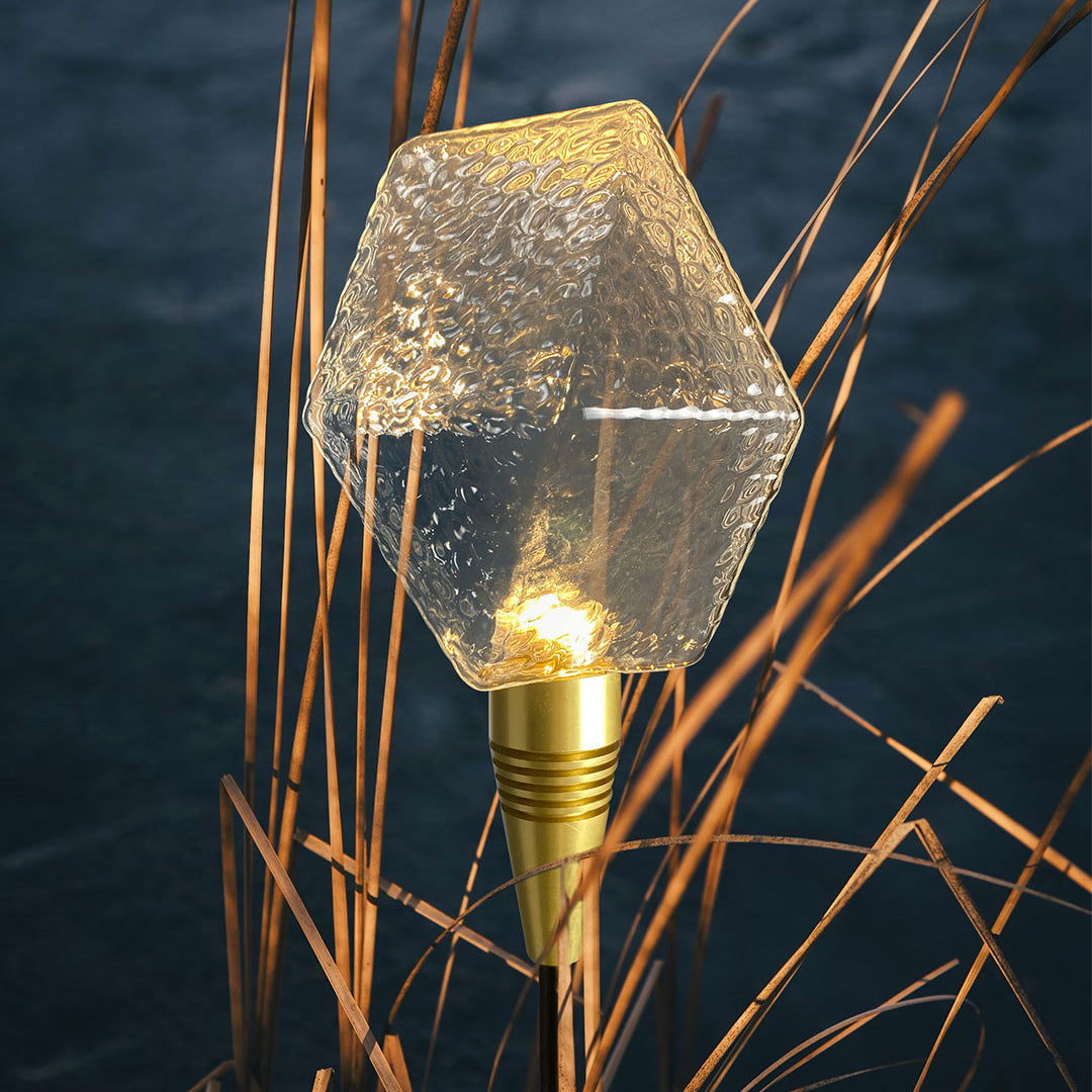 Landscape Pathway Lights Diamond Glass LED Garden Path Lights