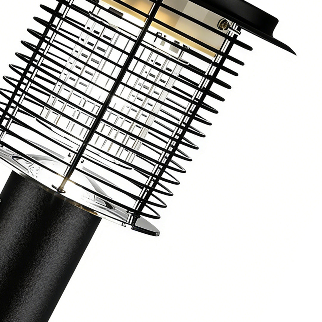 Solar Mosquito Repellent Light Outdoor Bug Zapper LED Stainless Steel Garden Patio