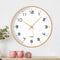 Silent Nordic Wooden Wall Clock – Japanese Minimalist Hanging Decor