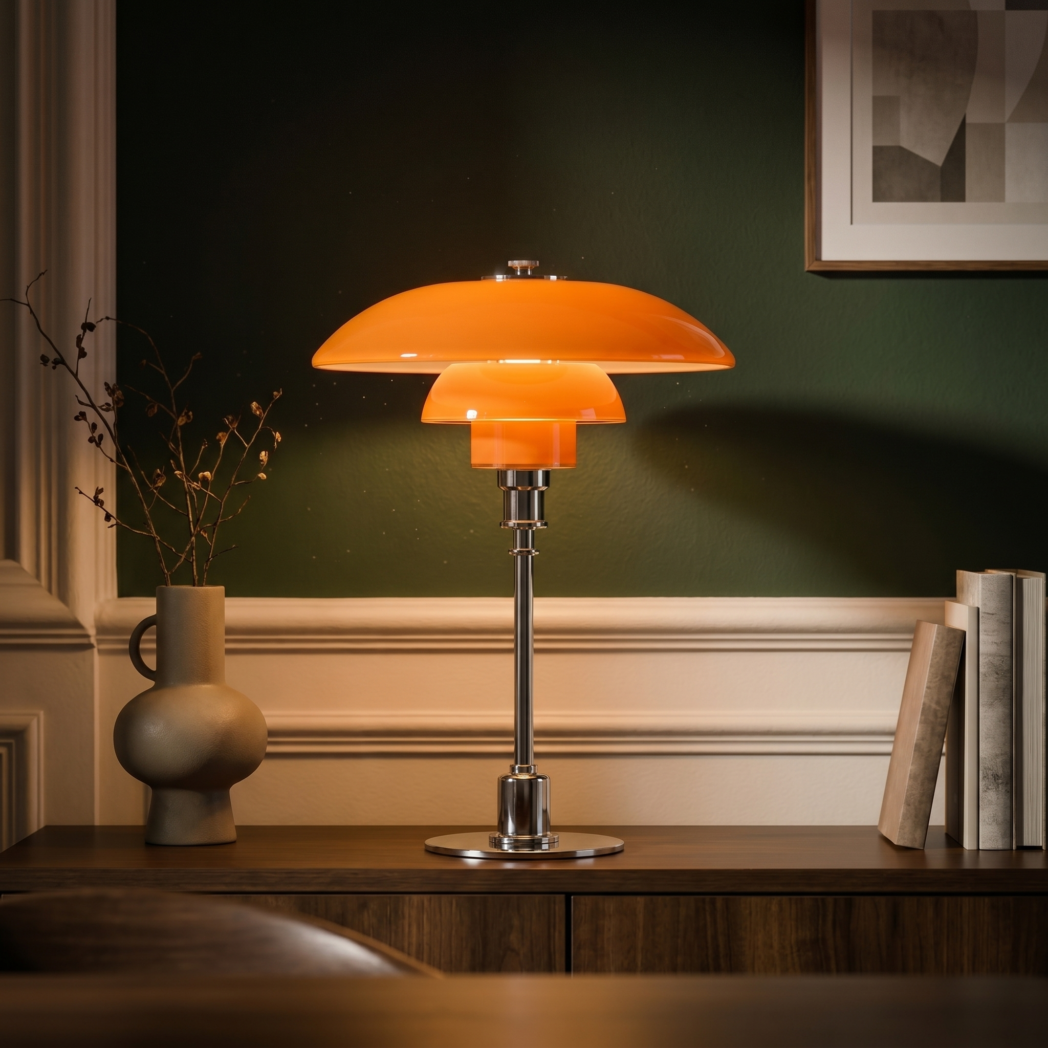 Solen Minimalist Glass Table Lamp
