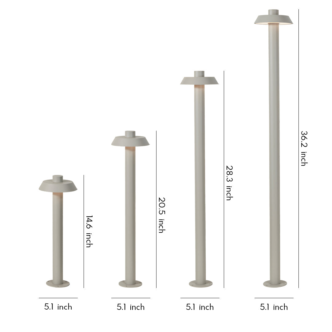 Modern Aluminum LED Pathway Lights Outdoor Waterproof Garden Landscape Lighting