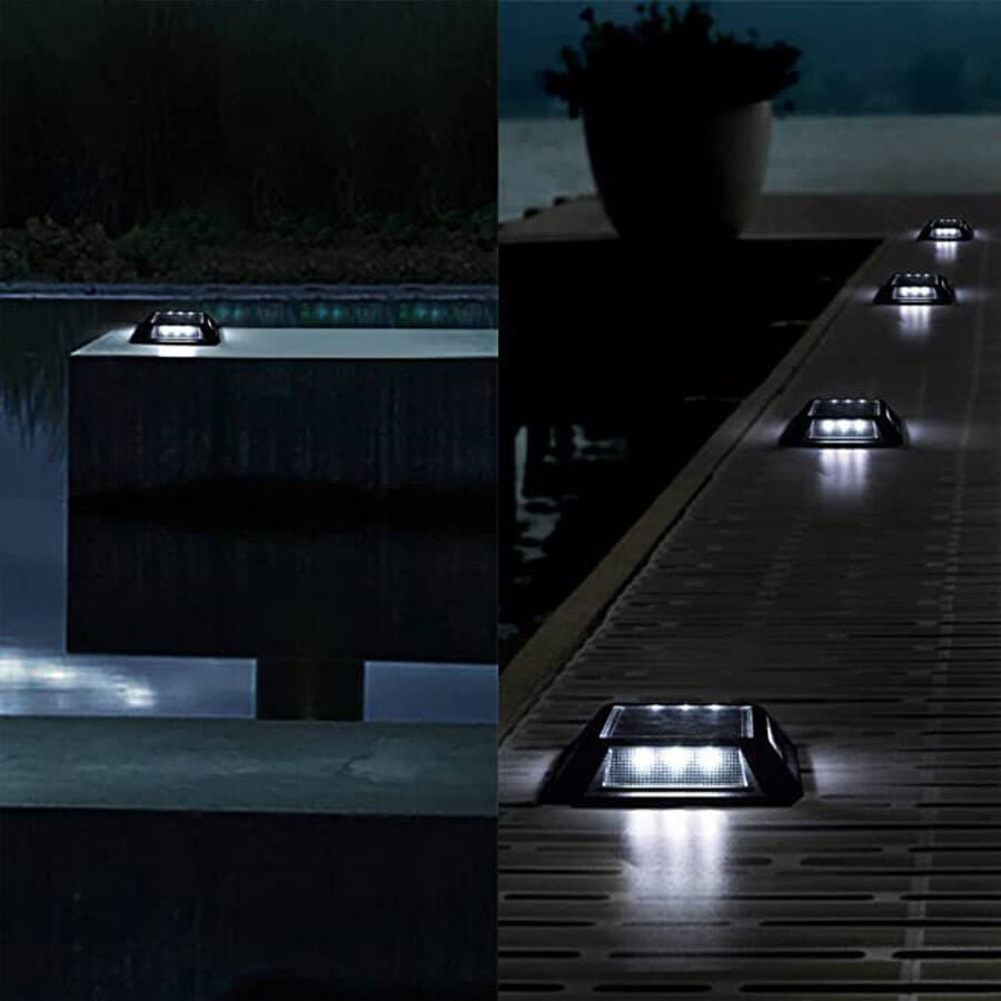 Outdoor LED Solar Deck Lights Heavy Duty Waterproof In Ground Path Light