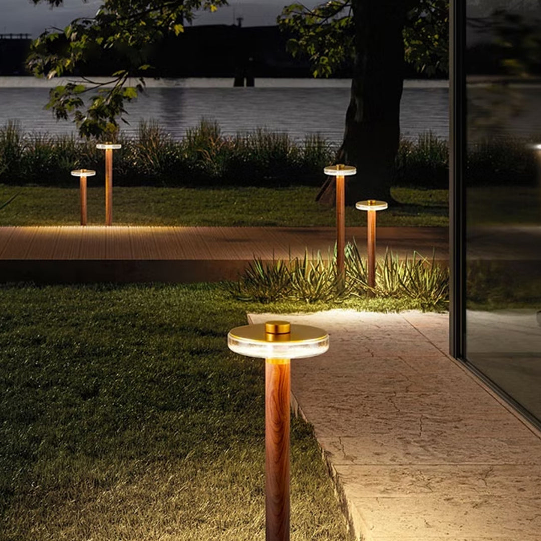 Modern Gold LED Pathway Lights Waterproof Landscape Lighting