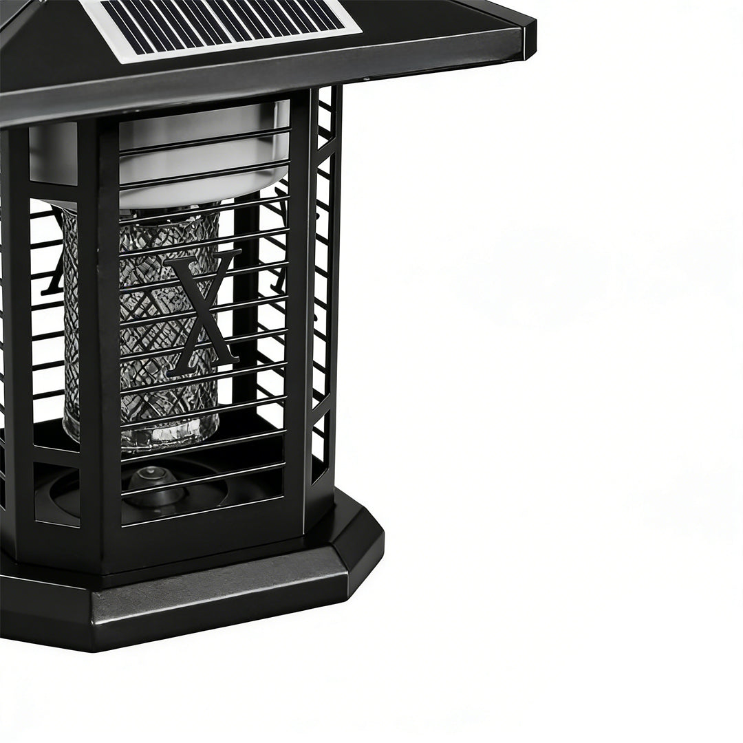 Solar Mosquito Repellent Light Outdoor Bug Zapper LED Garden Patio Metal Stake Lamp