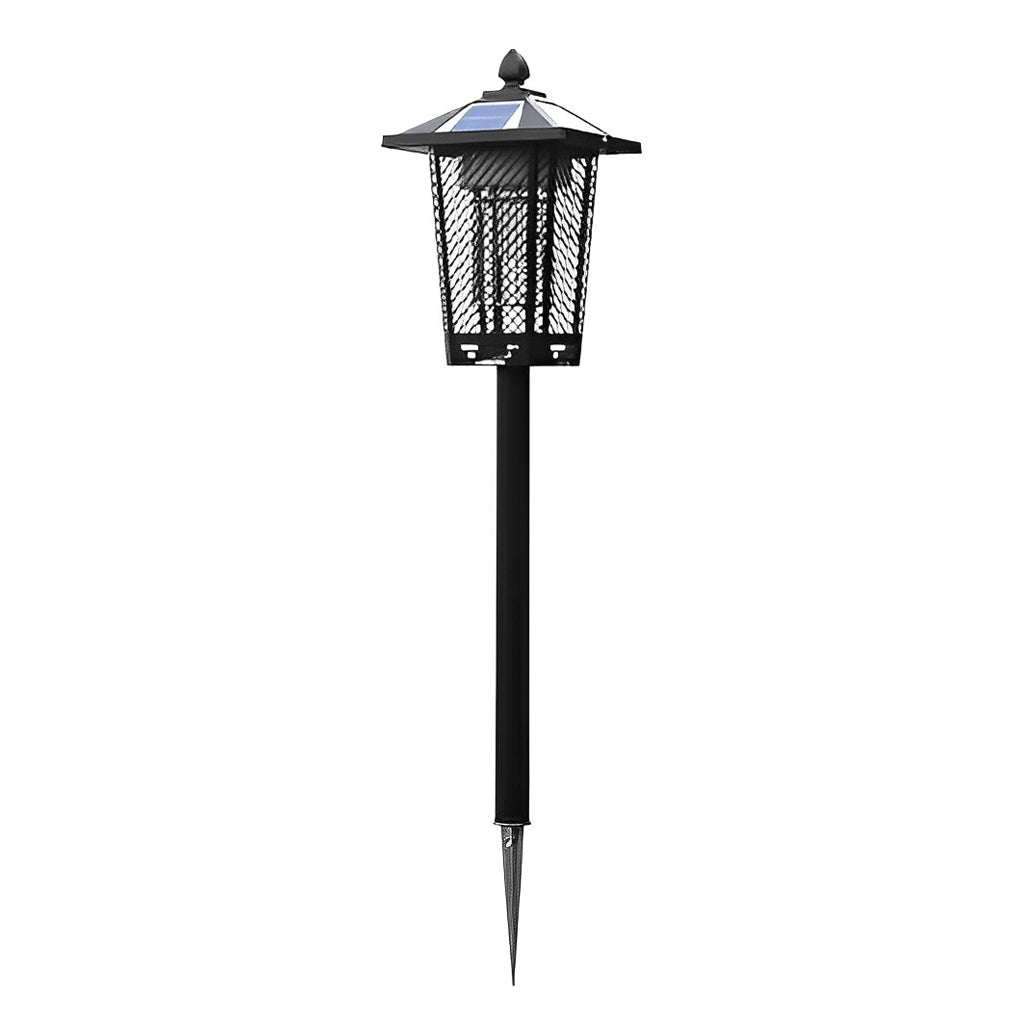Solar Mosquito Repellent Light Outdoor Bug Zapper LED Garden Patio Metal Stake Lamp