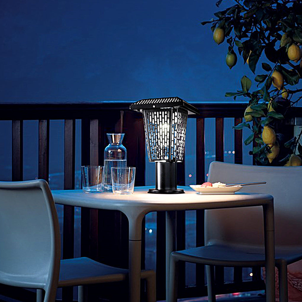 Solar Mosquito Repellent Light Outdoor Bug Zapper LED Garden Patio Metal Stake Lamp