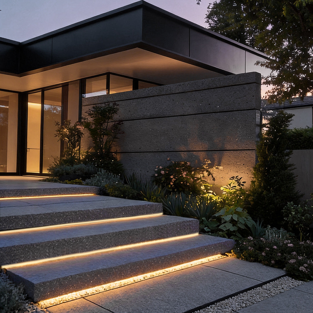 Outdoor LED Light Strip Embedded Flexible Waterproof Linear Step Lighting 24V