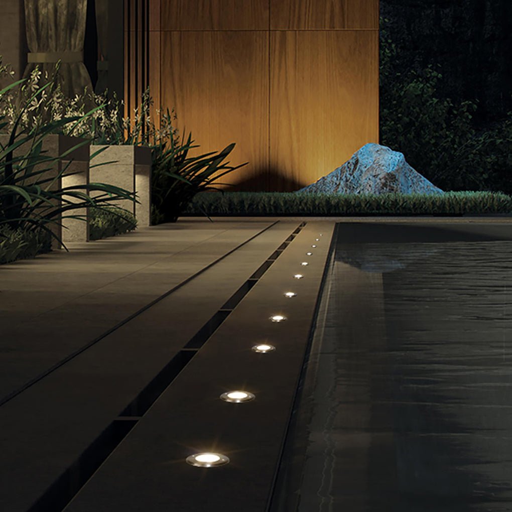 In Ground Well Light LED Waterproof Stainless Steel Recessed Deck Pathway Lighting
