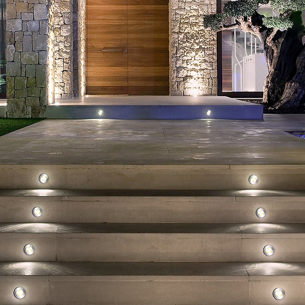 In Ground Well Light LED Waterproof Stainless Steel Recessed Deck Pathway Lighting