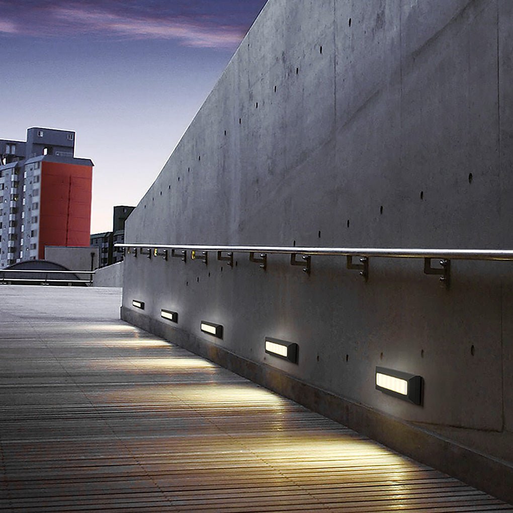 Outdoor LED Step Light Horizontal Aluminum Wall Light Waterproof 9 Inch