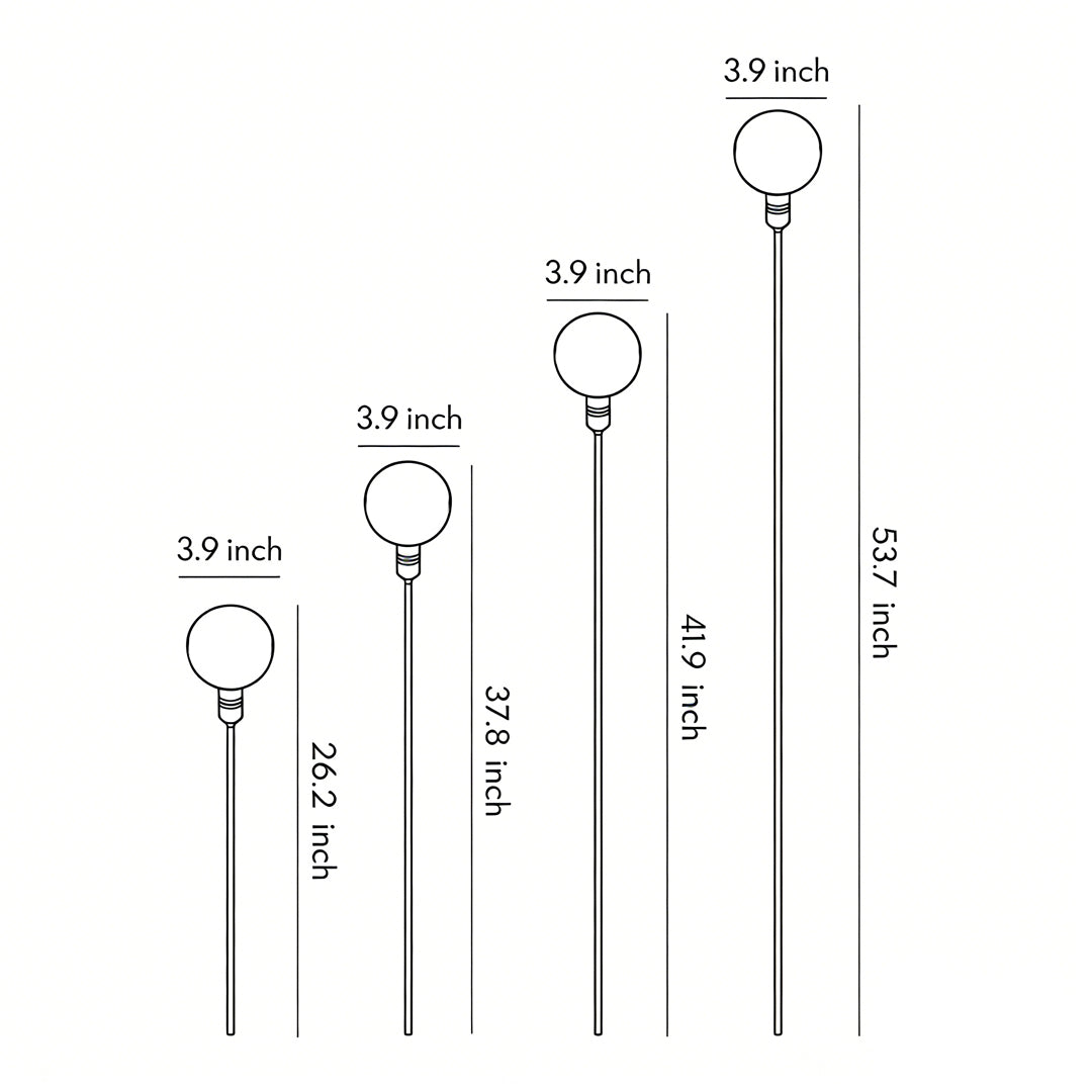 Modern Globe LED Path Lights Outdoor Waterproof Landscape Lighting