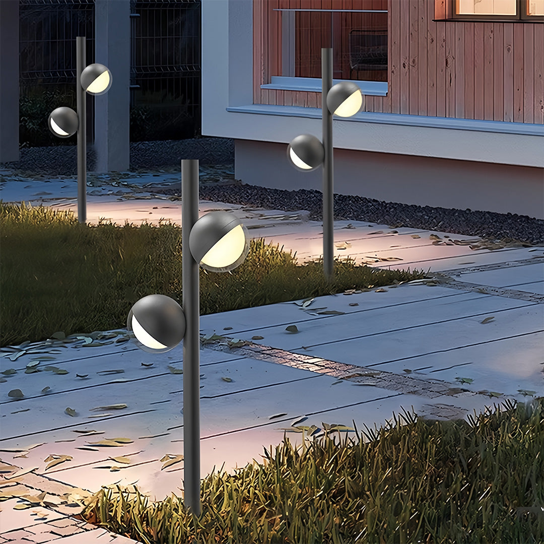 Modern Minimalist Black Pathway Landscape Lighting