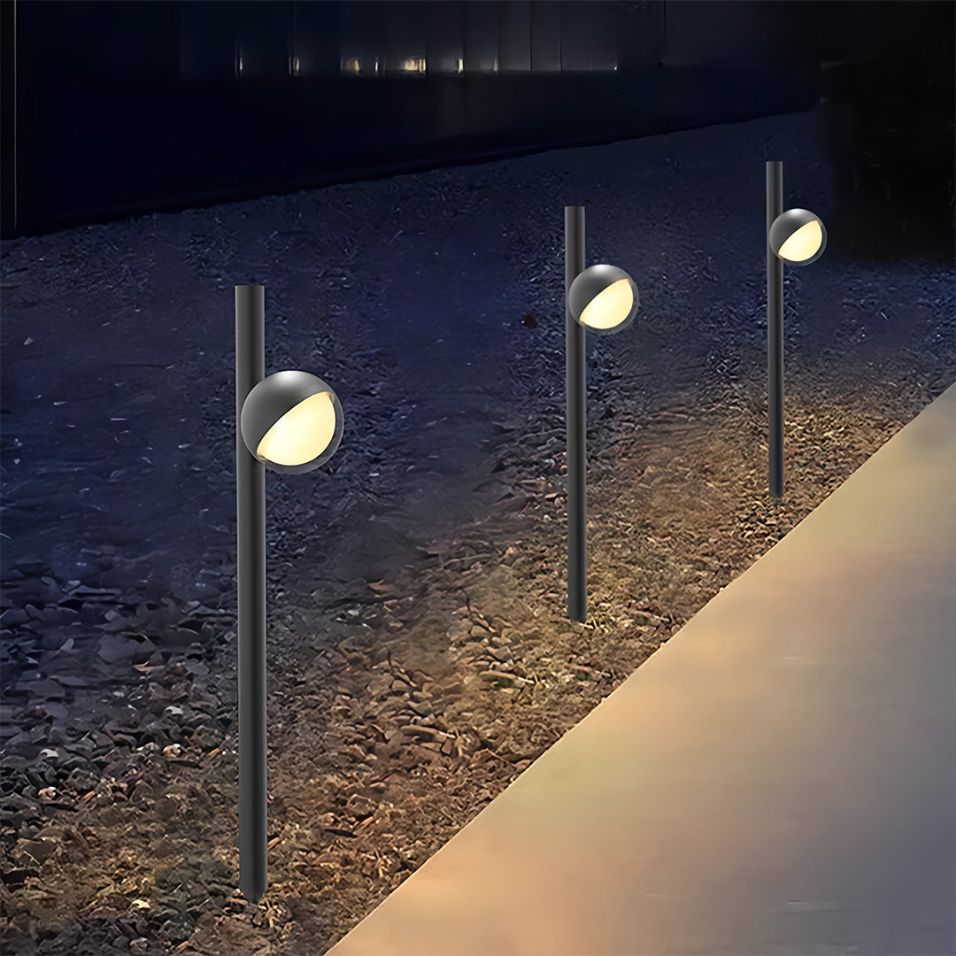 Modern Minimalist Black Pathway Landscape Lighting
