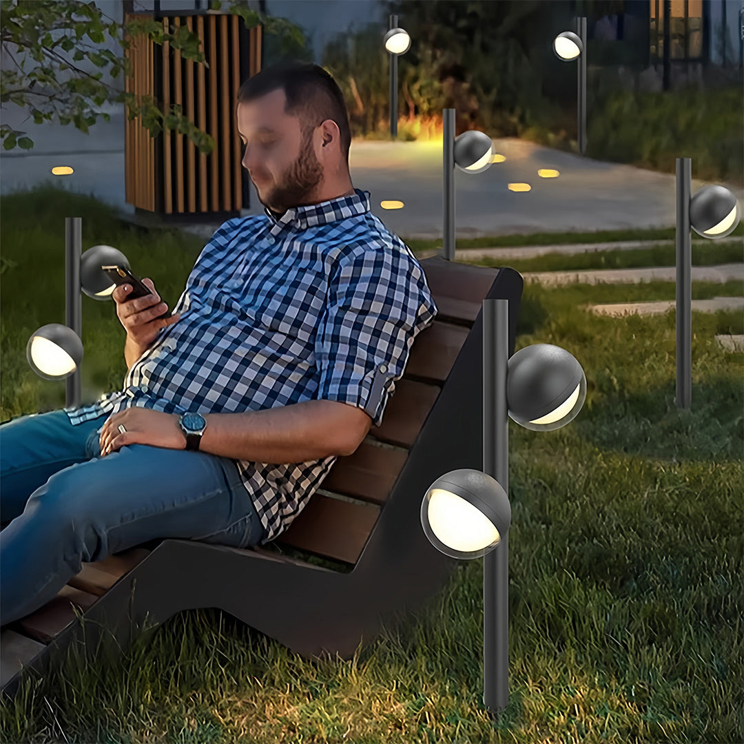 Modern Minimalist Black Pathway Landscape Lighting