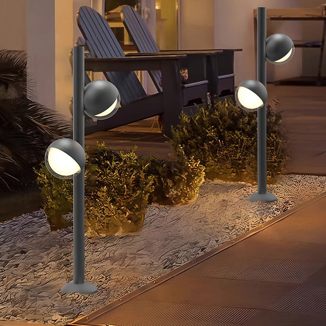 Modern Minimalist Black Pathway Landscape Lighting