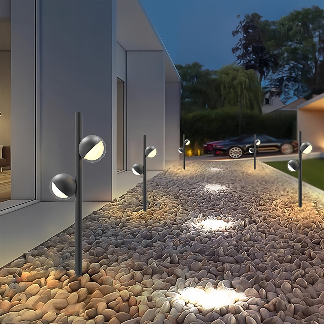 Modern Minimalist Black Pathway Landscape Lighting