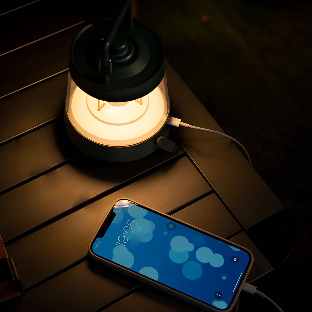 Portable Camping Lantern Rechargeable LED Dimmable Power Bank Mosquito Repellent Patio