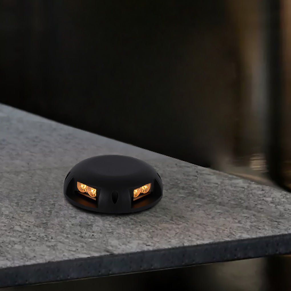 Outdoor LED Surface Mounted Step Light Round Deck Landscape Light Waterproof