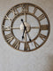 Large 3D Roman Numeral Metal Wall Clock – 60CM Silent Retro Decor