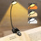 Rechargeable LED Clip-On Book Light with 3 Colors & Flexible Gooseneck