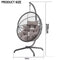 Premium Hanging Egg Chair – Rattan Swing Hammock with Cushions for Indoor & Outdoor Use