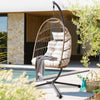 Premium Hanging Egg Chair – Rattan Swing Hammock with Cushions for Indoor & Outdoor Use