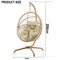 Premium Hanging Egg Chair – Rattan Swing Hammock with Cushions for Indoor & Outdoor Use