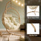 Premium Hanging Egg Chair – Rattan Swing Hammock with Cushions for Indoor & Outdoor Use