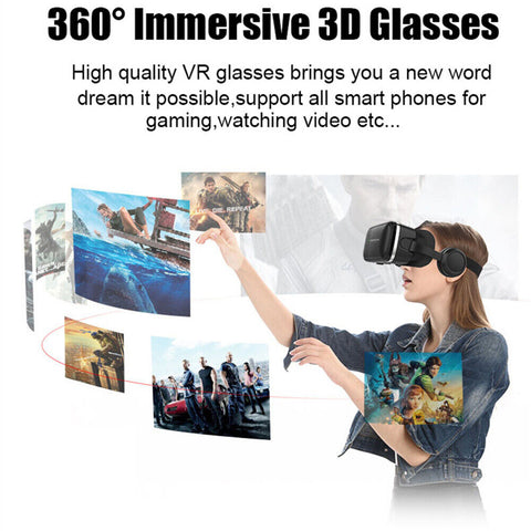 Smartphone 360° VR Headset Goggles With Bluetooth Remote Control