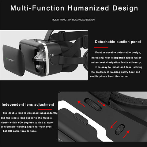 Smartphone 360° VR Headset Goggles With Bluetooth Remote Control