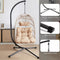 Premium Hanging Egg Chair – Rattan Swing Hammock with Cushions for Indoor & Outdoor Use