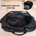 Large Black Sport Gym Tote Bag