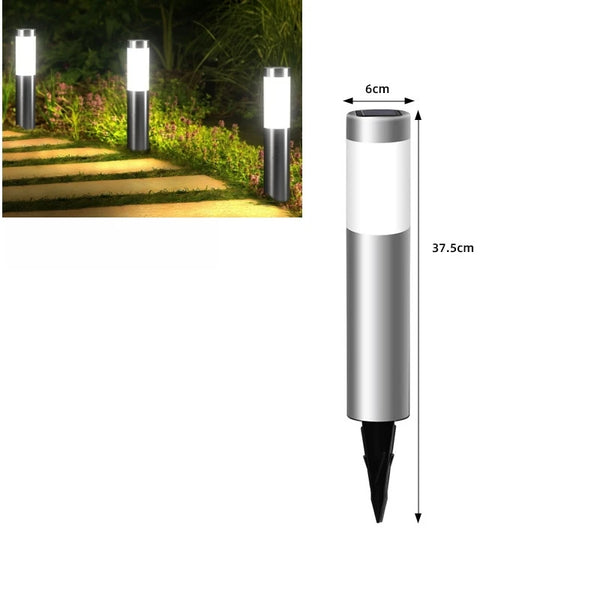Solar Stainless Steel LED Garden Pathway Lights – Weatherproof Outdoor Decor