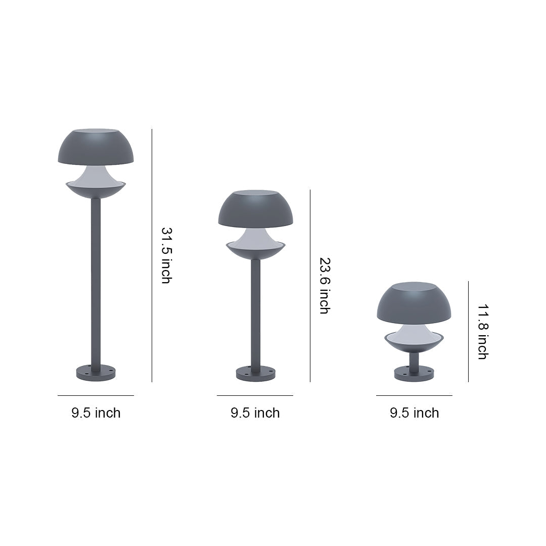 Pathway Light LED Outdoor Waterproof Aluminum Mushroom Garden Landscape Lighting