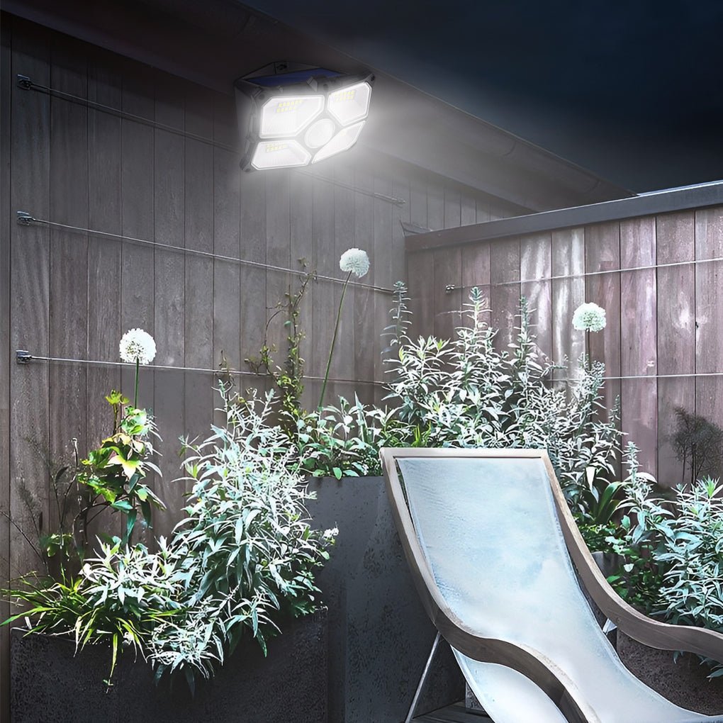 Wall Light Solar Motion Sensor LED Outdoor Waterproof Security Lighting