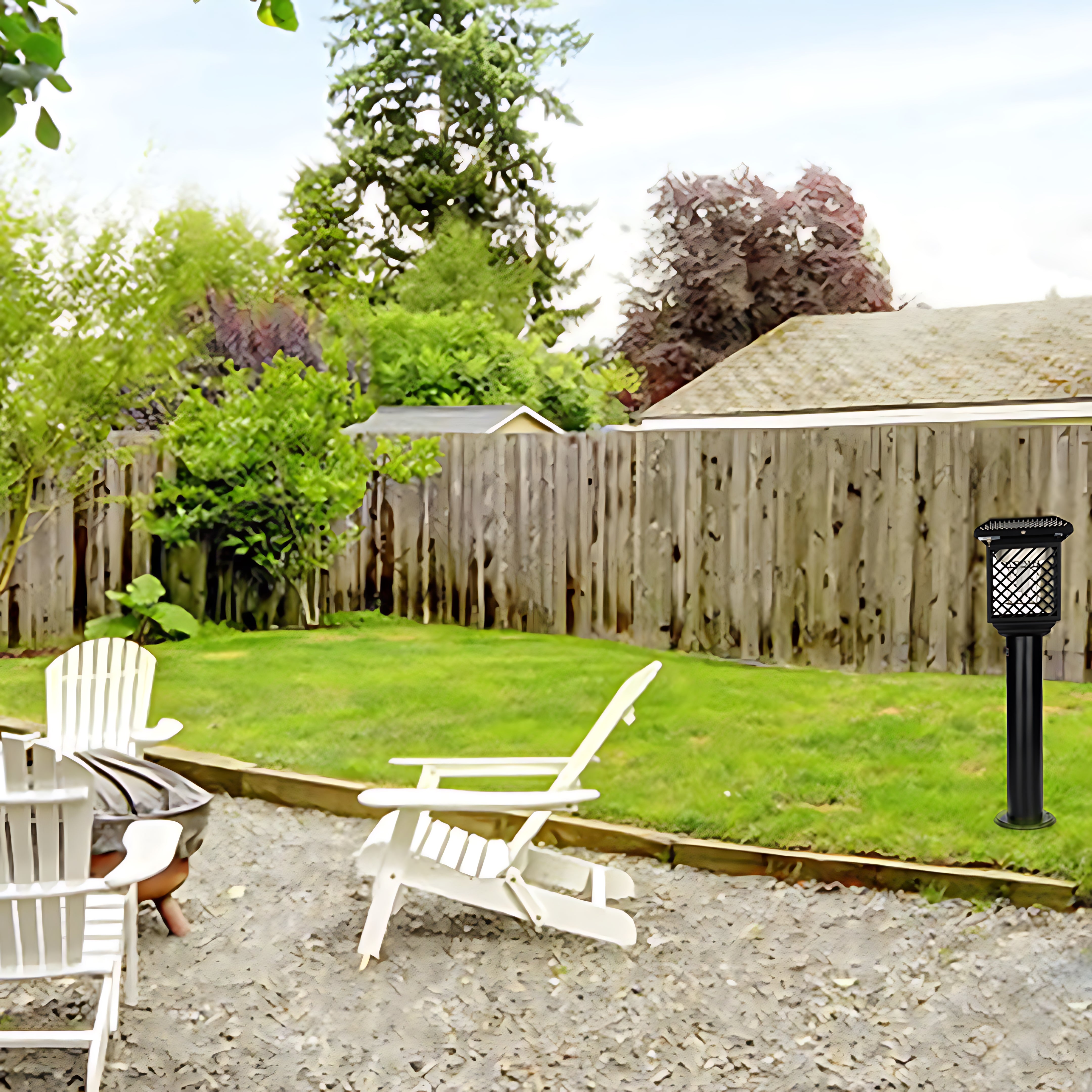 Pathway Light Solar LED Outdoor Waterproof Stainless Steel Mosquito Control Garden Lighting