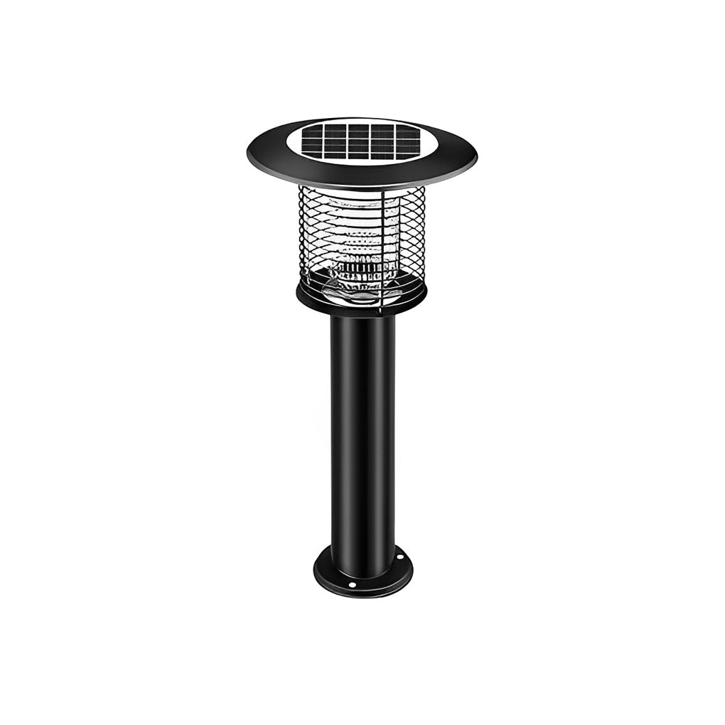 Solar Bug Zapper Outdoor UV LED Mosquito Repellent Stainless Steel Garden Patio Lamp