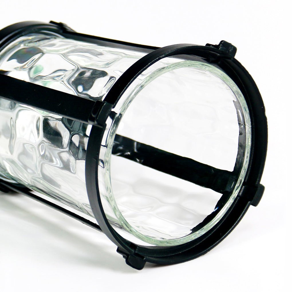 Solar Garden Stake Lights Outdoor LED Aluminum Glass Minimalist Pathway Driveway Warm White