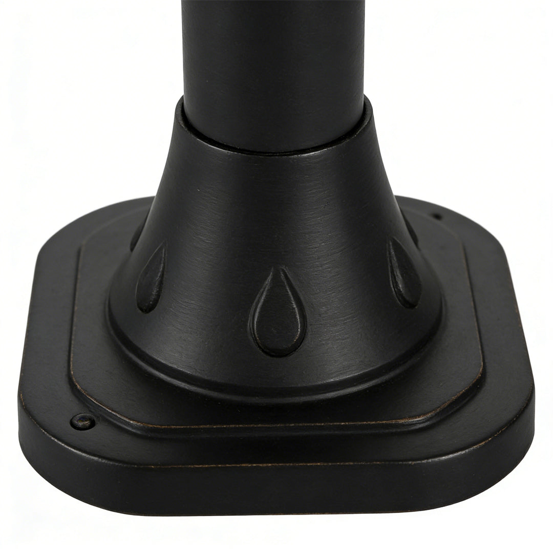 Solar Lawn Lights Outdoor Black Aluminum Acrylic Dusk to Dawn Garden Landscape Pathway