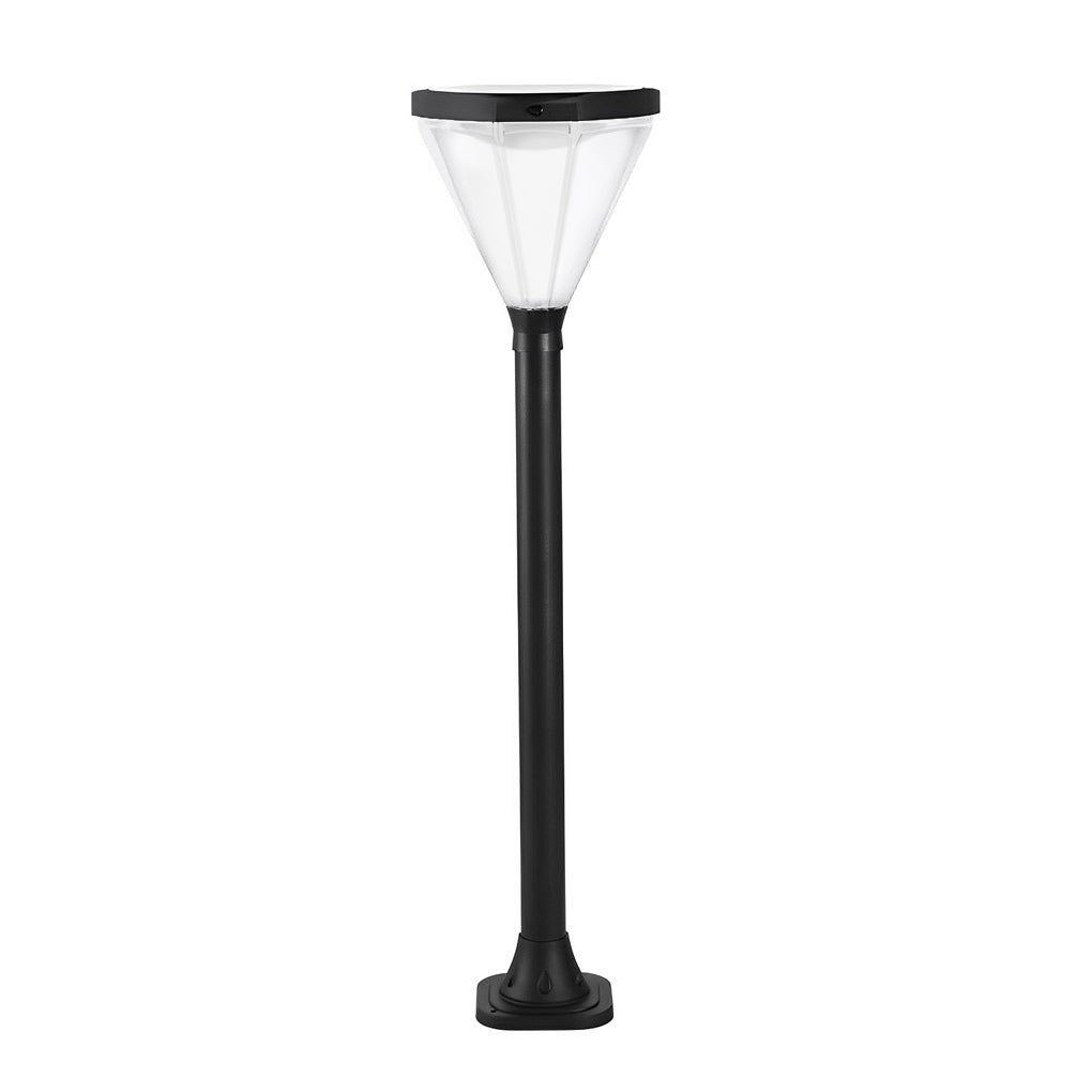 Solar Lawn Lights Outdoor Black Aluminum Acrylic Dusk to Dawn Garden Landscape Pathway