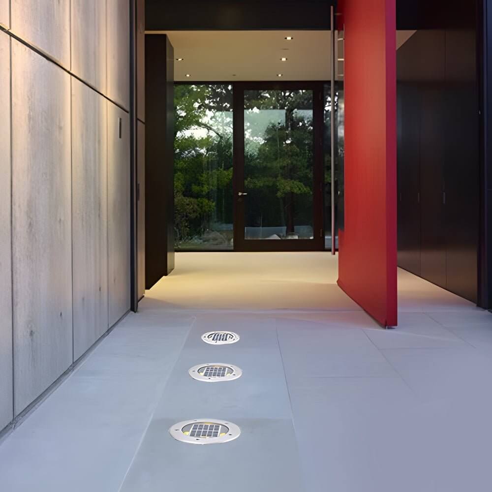 In Ground Light Solar LED Waterproof Aluminum Recessed Pathway Garden Lighting